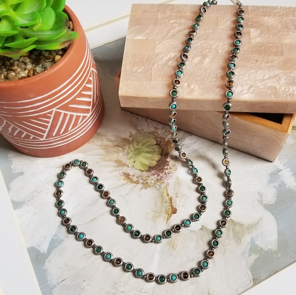 Premier Designs Versatile Necklace Barbados Silver